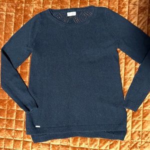 HOLLISTER -WOMENS BLACK SWEATER SZ MED
